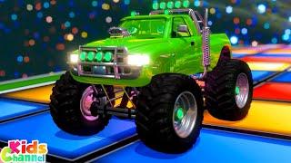 Wheels on the Monster Truck+ More Nursery Rhymes & Vehicle Songs