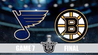 Blues VS Bruins Game 7 Сент Луис Бостон Плей-офф  Финал Обзор матча