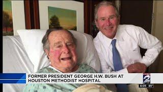 Former President George H.W. Bush at Houston Methodist Hospital