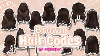 Berry Avenue Codes & Brookhaven Brown Hair PT.27 Bloxburg Codes #newvideo #roblox #hair #face