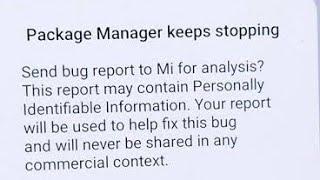 How to fix package installer keeps stopping miui 14  package installer keeps stopping Redmi note