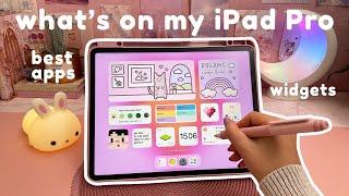 whats on my iPad Pro 2022  best iPad apps + widgets  productivity apps note taking & more 