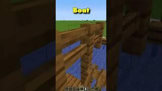 BEST BOAT BUILD HACK  Minecraft Build Hacks   #shorts