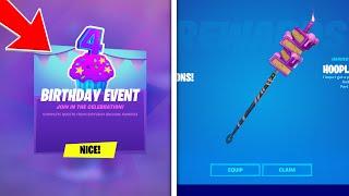 How To COMPLETE ALL BIRTHDAY CHALLENGES in Fortnite Fortnite 4th Birthday Quests Guide