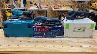 Sander Showdown Bosch Festool and Makita Whos the Best?