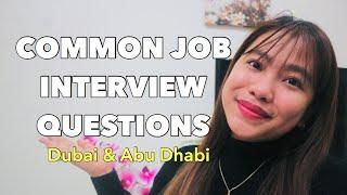 Common Job Interview Questions in Dubai and Abu Dhabi UAE + How to Answer them