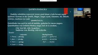 Somali Class 2023 Qodobada Af SoomaaligaSomali Language Articles