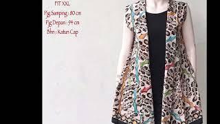 Cardigan Outer Batik Vest Wanita Kosongdua