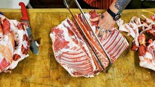 Lamb Butchery. One Lamb butchered in Real Time. How to butcher a lamb #lamb