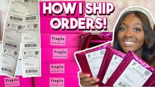 HOW I PACKAGE & SHIP ORDERS *DETAILED TUTORIAL*  LIFE OF AN ENTREPRENEUR