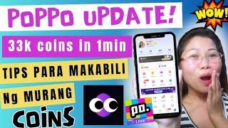 MAY BAGO SA POPPO LIVE 30K COINS AGAD IN JUST 1 MINUTE  TIPS PARA MAKAMURA SA POPPO COINS