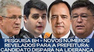 PESQUISA BH - NOVOS NÚMEROS REVELADOS PARA A PREFEITURA CANDIDATO DISPARA NA LIDERANÇA