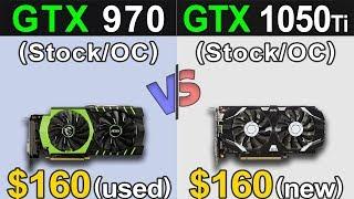 GTX 970 Vs. GTX 1050 Ti  Stock and Overclock  New Games Benchmarks