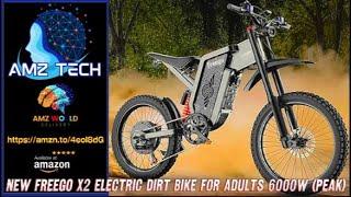 Describing Freego Electric Dirt Bike X2 Electric Motorcycle 6000W Peak 19 x2 MTB Amazon