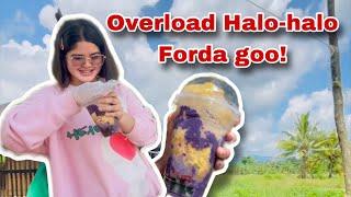 Nagmeryenda kami ng overload Halo-halo dine sa bukid  Ka Mangyan Vlogs