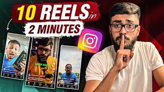 Create 10 Instagram Reels in Just 2 Mints  Instagram Reels Tutorial