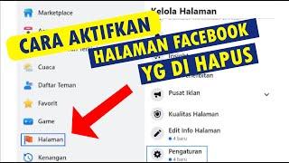 Cara mengembalikan halaman facebook yang telah dihapus