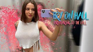 See Through Try on Haul 4K Prepearing to the Fall