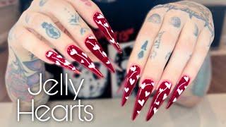 Watch Me Work Acrylic fill + Gelly Polish Nail Art