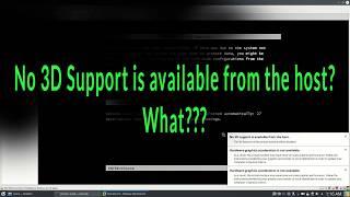 Fix VMware No 3D Support is available from the host on Linux