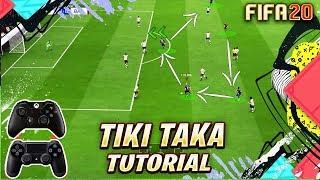 FIFA 20 TIKI TAKA ATTACKING TUTORIAL + TACTICS  HOW TO ATTACK & USE BUILD UP PLAY TO SCORE GOALS