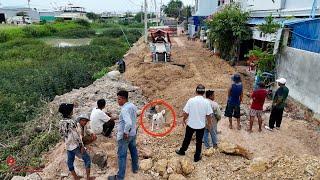 Complete Project. Everyone Was Happy To Put The Sewer Drain Pipe Fill And Build Road Over The Sewer