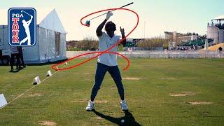 Snappy Gilmore’s one-handed swing is INSANE