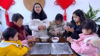 Ningning injured her hand for 25 dayscelebrating her recoveryFamily gathers to make taro dumplings