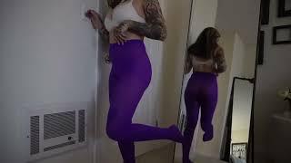 TRANSPARENT Tights TRY ON with Mirror View   Alanah Cole TryOn