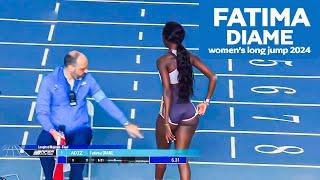 Womens Long Jump 2024  Fatima Diame  Spanish Indoor Championship 2024