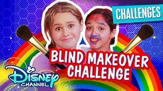 Blindfolded Makeup Challenge   Ruth & Rubys Ultimate Sleepover  Disney Channel