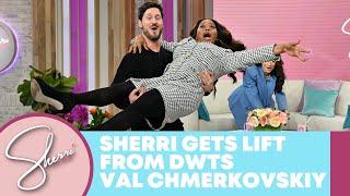 Val Chmerkovskiy Gives Sherri a Lift  Sherri Shepherd