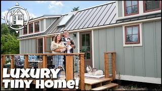 Young couples LUXURY TINY HOME in coastal tiny home village