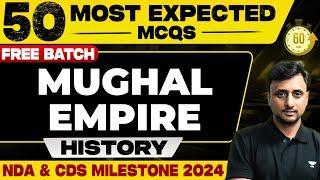 Mughal Empire MCQs  History  NDA-2 & CDS-2 2024  Muktak Singh Rathod