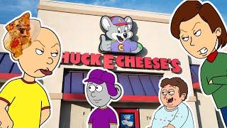 Caillou Does A Rampage At Chuck E Cheeses & Gets Grounded