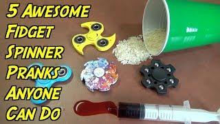 5 Fidget Spinner Pranks Anyone Can Do - HOW TO PRANK Evil Booby Traps  Nextraker