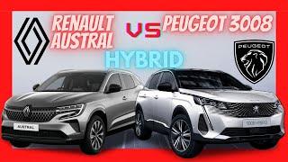 Renault AUSTRAL Hybrid 2022 vs Peugeot 3008 Hybrid 2021 Video & Specs Comparison