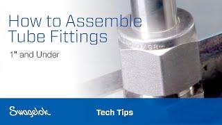 How to Assemble Tube Fittings 1″ and Under  Tech Tips  Swagelok 2020