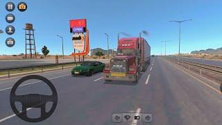 CARRYING TEA BAGS FROM  MANCHESTER TO MONTREAL 424KM  TRUCK SIMULATOR ULTIMATE MOBILE GAMEPLAY