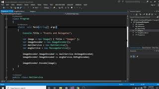 Events and Delegates C#  Basic get and set Activity