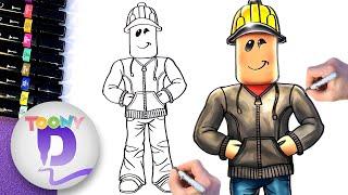 How to Draw Builderman  ROBLOX