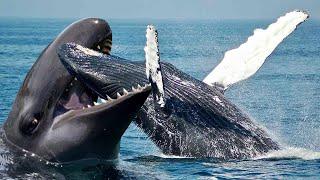 الحوت الأزرق مقابل حوت العنبر - معركة أكبر الحيتان في العالم