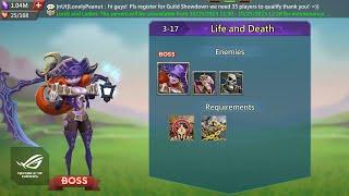 Hero Stage 3-17 Challenge Mode  Ghostly Wind Chapter 3 Stage 17 - Lords Mobile  Life and Death