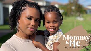 Mommy & Me Hair Tutorial - Feat 4C ONLY  Too Easy Collection