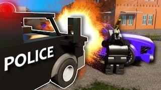 EXPLOSIVE POLICE CHASE - Brick Rigs Multiplayer Gameplay - Lego Cops and Robbers