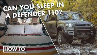 Land Rover Defender 110  Can you sleep in it?