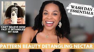 Pattern Beauty DETANGLING NECTAR on Type 4 Natural Hair  Fastest Detangling EVER  Full Wash Day