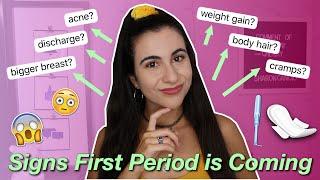 5 Signs Your FIRST Period is Coming how to tell  Just Sharon