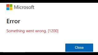 Fix OneDrive Error 1200 Something Went Wrong On Windows 1110