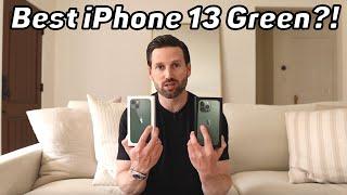 iPhone 13 Pro ALPINE GREEN vs GREEN  What is the BETTER GREEN?